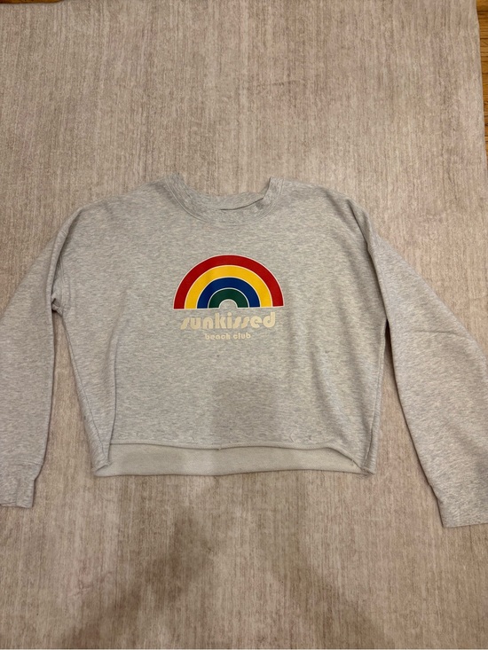 Madewell Sweaters - Madewell Sunkissed Beach Club Mainstay‎ Sweatshirt Grey Size L